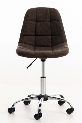 Gazzi Chaise de Bureau Tissu Marron 8x55cm 2