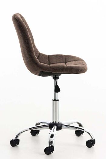 Gazzi Chaise de Bureau Tissu Marron 8x55cm 3