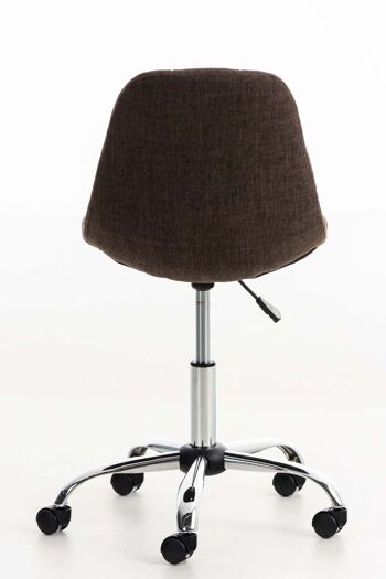 Gazzi Chaise de Bureau Tissu Marron 8x55cm 4