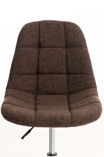 Gazzi Chaise de Bureau Tissu Marron 8x55cm 6