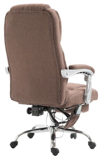 Grisi Chaise de Bureau Tissu Marron 22x64cm 3
