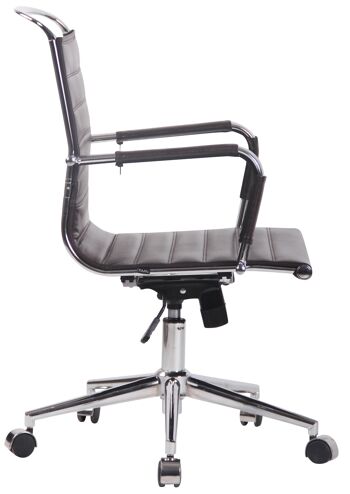 Gaudello Chaise de Bureau Simili Cuir Marron 11x62cm 3