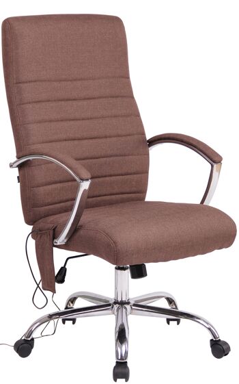Monterosi Chaise de Bureau Similicuir Marron 19x72cm 1