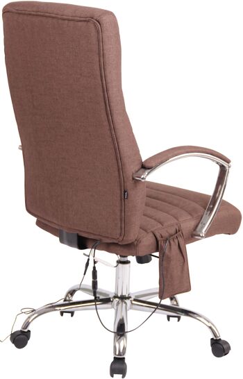 Monterosi Chaise de Bureau Similicuir Marron 19x72cm 3