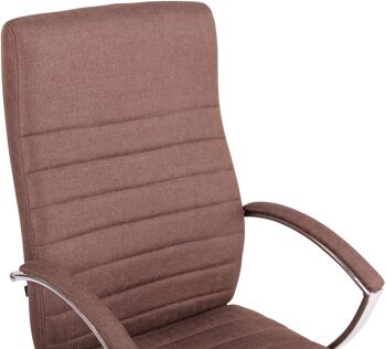 Monterosi Chaise de Bureau Similicuir Marron 19x72cm 4