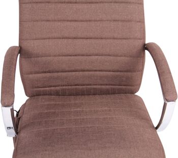 Monterosi Chaise de Bureau Similicuir Marron 19x72cm 5