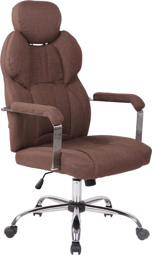 Buy wholesale Varche Office Chair Faux Leather Brown 17x71cm
