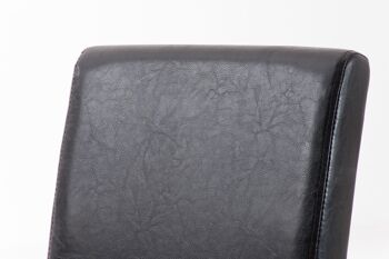 Botrugno Chaise de salle à manger Cuir artificiel Marron 6x47cm 2