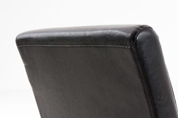 Botrugno Chaise de salle à manger Cuir artificiel Marron 6x47cm 3