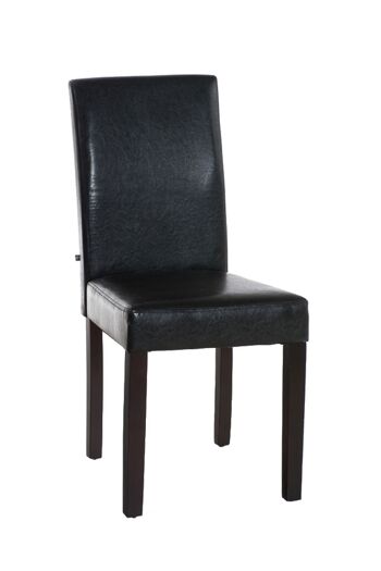 Serromaio Chaise de salle à manger Cuir artificiel Marron 6x47cm 1