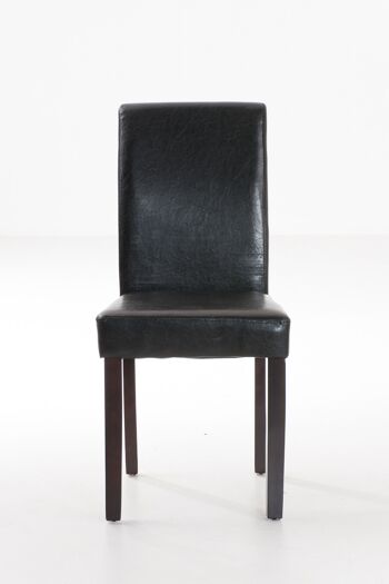 Serromaio Chaise de salle à manger Cuir artificiel Marron 6x47cm 2