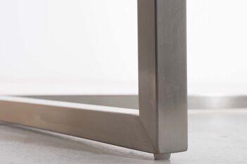Gasponi Chaise de salle à manger Cuir artificiel Marron 10x46cm 4