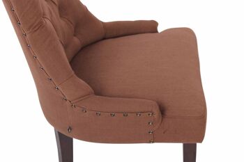 Chaise Tricase Tissu Marron 8x58cm 5