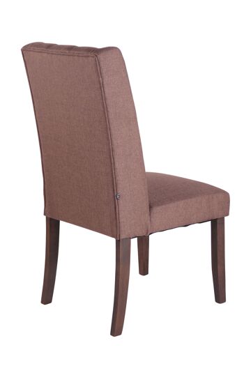 Bosaro Chaise de salle à manger Tissu Marron 10x63cm 4