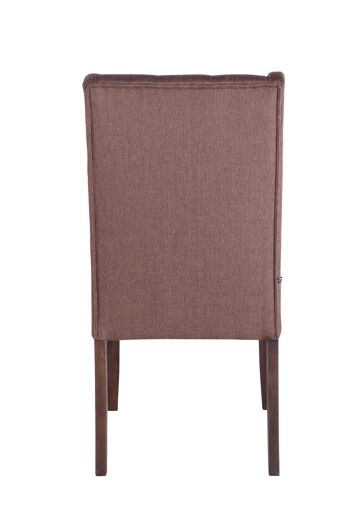 Bosaro Chaise de salle à manger Tissu Marron 10x63cm 5