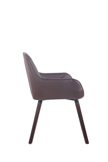 Osnago Chaise de salle à manger Cuir artificiel Marron 9x58cm 2
