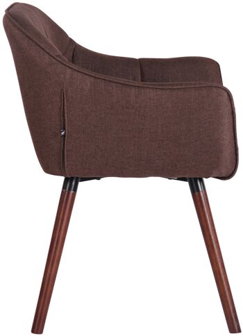 Bernate Chaise de Salle à Manger Tissu Marron 5x59cm 3