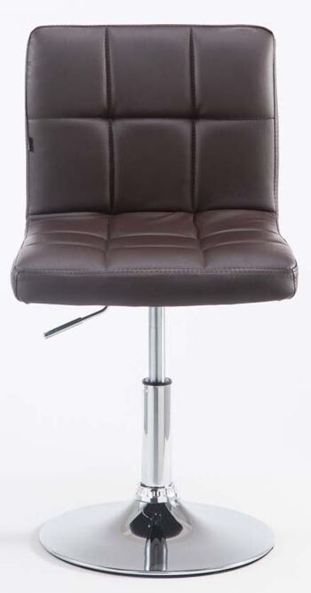 Cislago Fauteuil Simili Cuir Marron 7x49cm 2