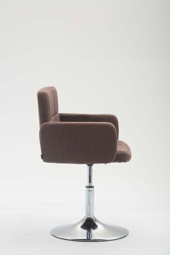 Catello Fauteuil Tissu Marron 12x48cm 3