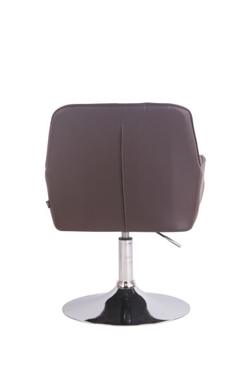 Mossano Fauteuil Simili Cuir Marron 8x58cm 4