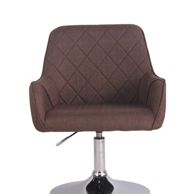 Romola Fauteuil Stof Bruin 8x58cm