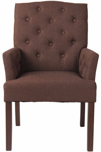 Zagarolo Fauteuil Tissu Marron 11x66cm 1