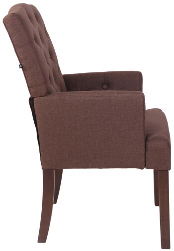 Zagarolo Fauteuil Tissu Marron 11x66cm 2