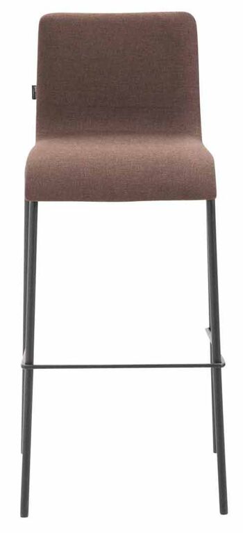 Serrone Lot de 2 Tabourets de Bar Tissu Marron 7x45cm 2