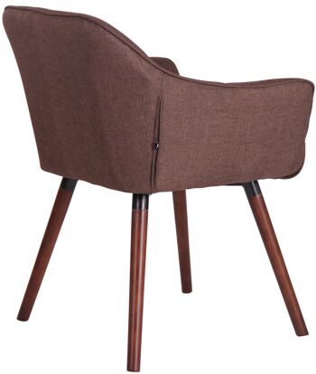 Sardana Lot de 4 Chaises de Salle à Manger Tissu Marron 5x59cm 3