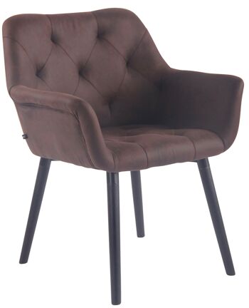 Seggio Chaise de Salle à Manger Cuir Artificiel Marron 10x60cm 1