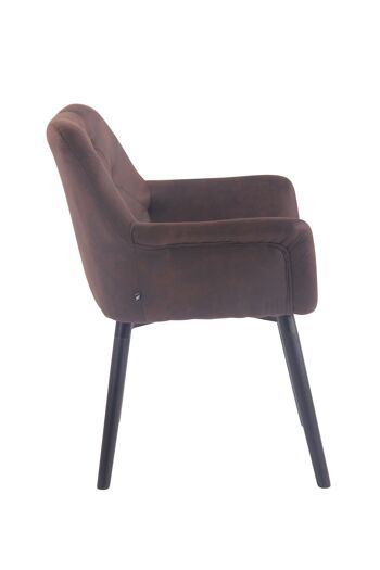 Seggio Chaise de Salle à Manger Cuir Artificiel Marron 10x60cm 3