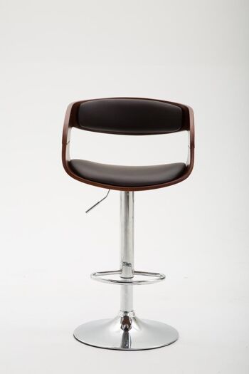 Tabouret de Bar Alezio Simili Cuir Marron 9x46cm 2