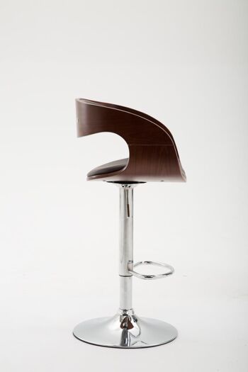 Tabouret de Bar Alezio Simili Cuir Marron 9x46cm 3