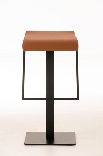 Tabouret de Bar Naples Faux Cuir Marron 16x42cm 2