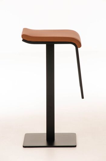 Tabouret de Bar Naples Faux Cuir Marron 16x42cm 3