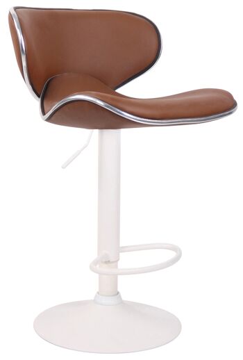 Tabouret de Bar Sistina Cuir Artificiel Marron 8x49cm 1