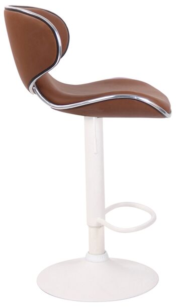 Tabouret de Bar Sistina Cuir Artificiel Marron 8x49cm 3