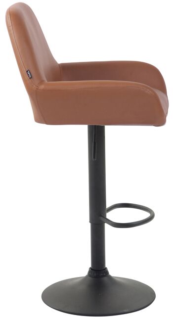 Tabouret de Bar Argine Cuir Artificiel Marron 7x52cm 2