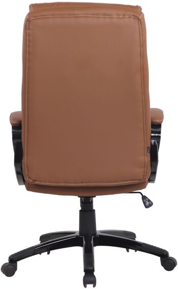 Morlupo Chaise de Bureau Simili Cuir Marron 16x74cm 4