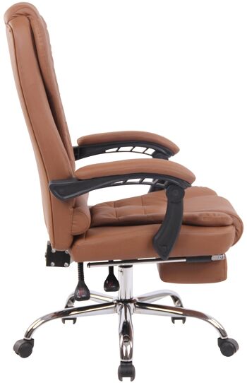 Maranello Chaise de Bureau Simili Cuir Marron 22x68cm 2