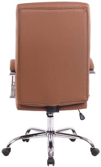 Chaise de Bureau Surra Cuir Artificiel Marron 15x68cm 5