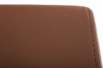 Nociazzi Chaise de salle à manger Cuir artificiel Marron 7x50cm 4