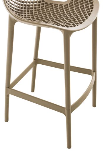 Calvisano Tabouret de Bar Similicuir Marron 5x53cm 5