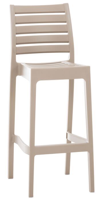 Barzago Tabouret de Bar Plastique Marron 5x51cm 5