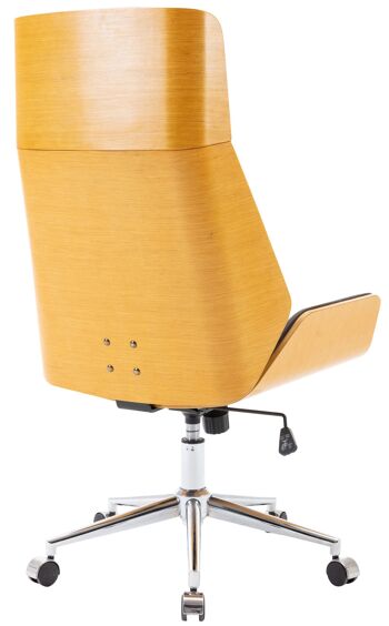 Vaccardo Chaise de Bureau Cuir Artificiel Marron 16x63cm 3