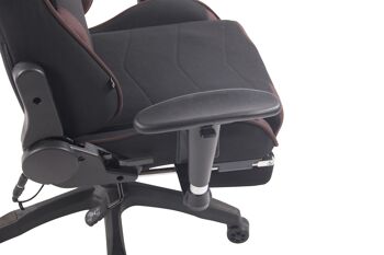 Omignano Chaise de Bureau Tissu Marron 21x49cm 5