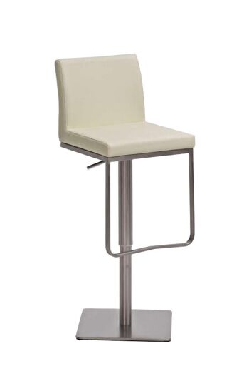 Tabouret de Bar Busnago Cuir Artificiel Crème 18x44cm 1