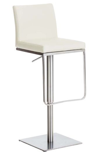 Tabouret de Bar Busnago Cuir Artificiel Crème 18x44cm 7