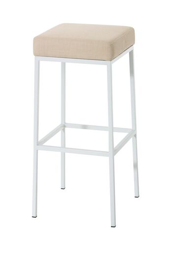 Tabouret Arezzola Tissu Crème 6x37cm 1