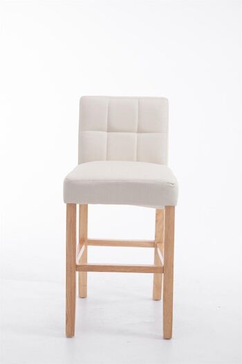 Cavour Tabouret de Bar Tissu Crème 7x52cm 2